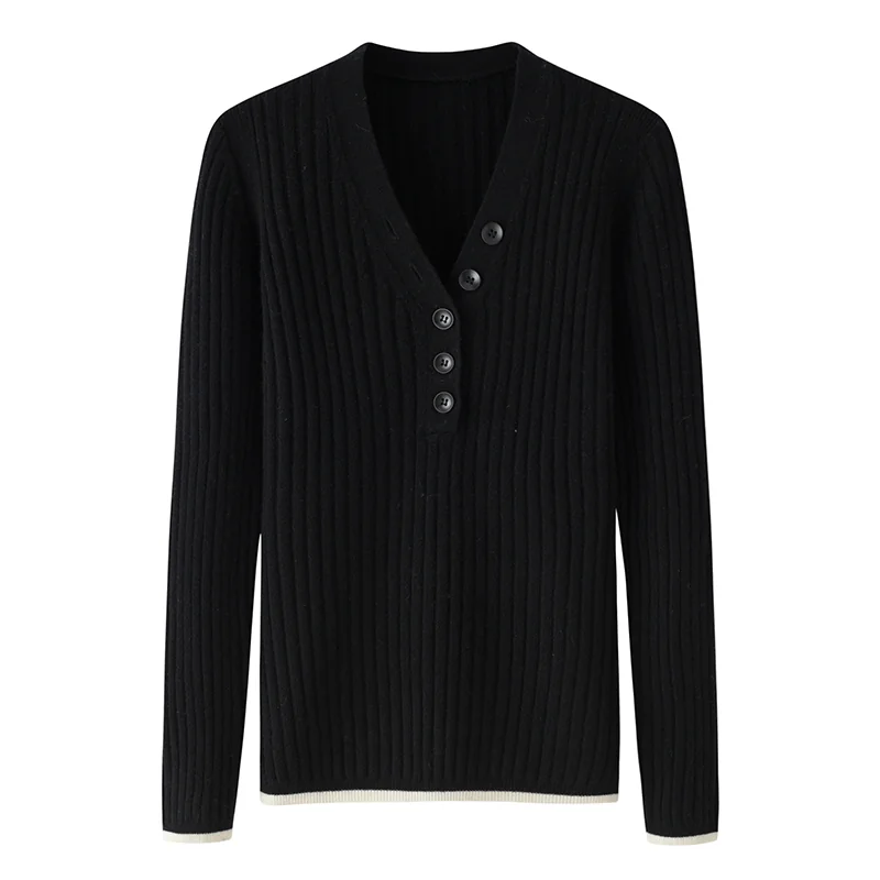 100% Cashmere, Cashmere button-front cardigan — Grey, 14–15.5µm, Cashmere Garment / Women — detail view 4