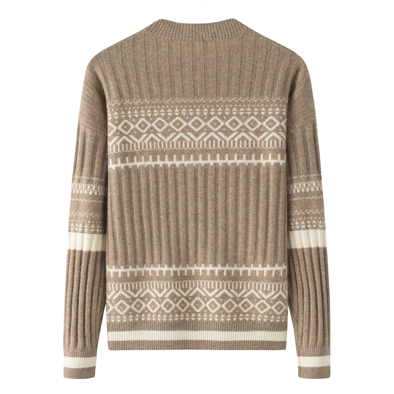 100% Cashmere, Cashmere crew-neck sweater — Black, 14–15.5µm, Cashmere Garment / Women — detail view 2