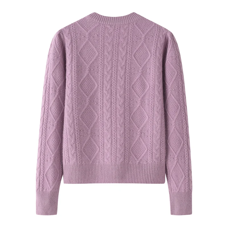 Cashmere crew-neck sweater — White