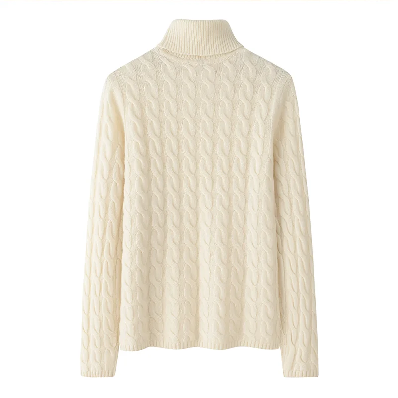 100% Cashmere, Cashmere crew-neck sweater — Grey, 14–15.5µm, Cashmere Garment / Women — detail view 2