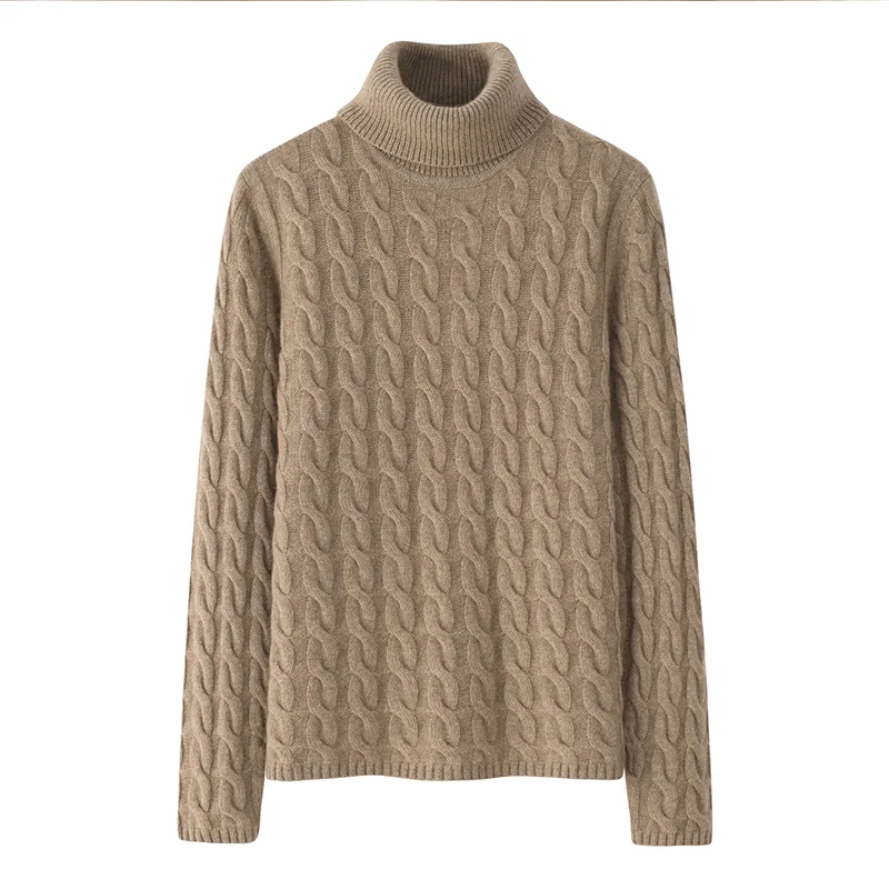 100% Cashmere, Cashmere crew-neck sweater — Grey, 14–15.5µm, Cashmere Garment / Women — detail view 5