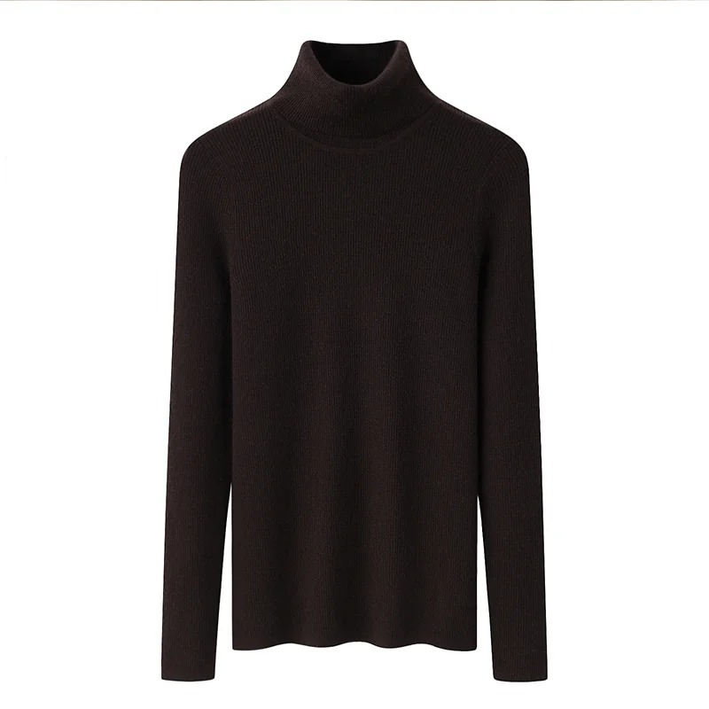 100% Cashmere, Cashmere crew-neck sweater — Camel, 14–15.5µm, Cashmere Garment / Women — detail view 3