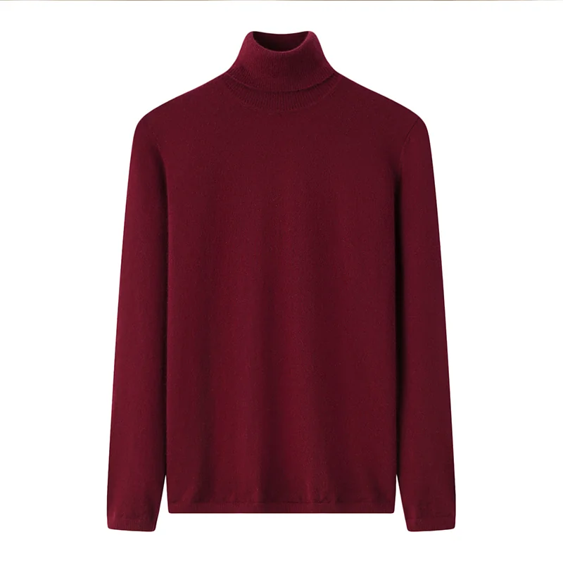 100% Cashmere, Cashmere crew-neck sweater — Red, 14–15.5µm, Cashmere Garment / Women — detail view 2