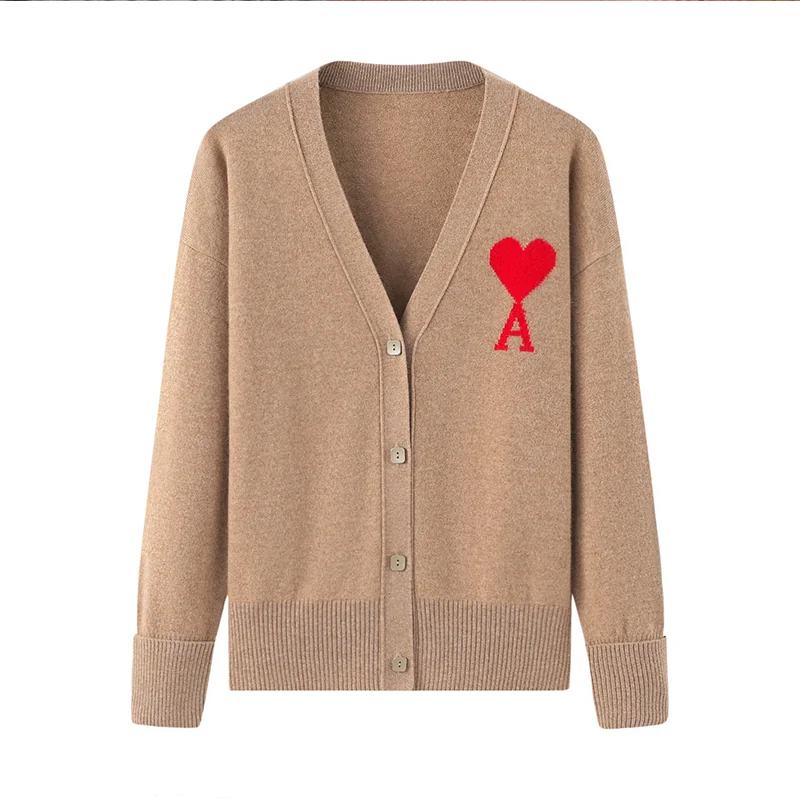 100% Cashmere, Cashmere button-front cardigan — Grey, 14–15.5µm, Cashmere Garment / Women — detail view 4