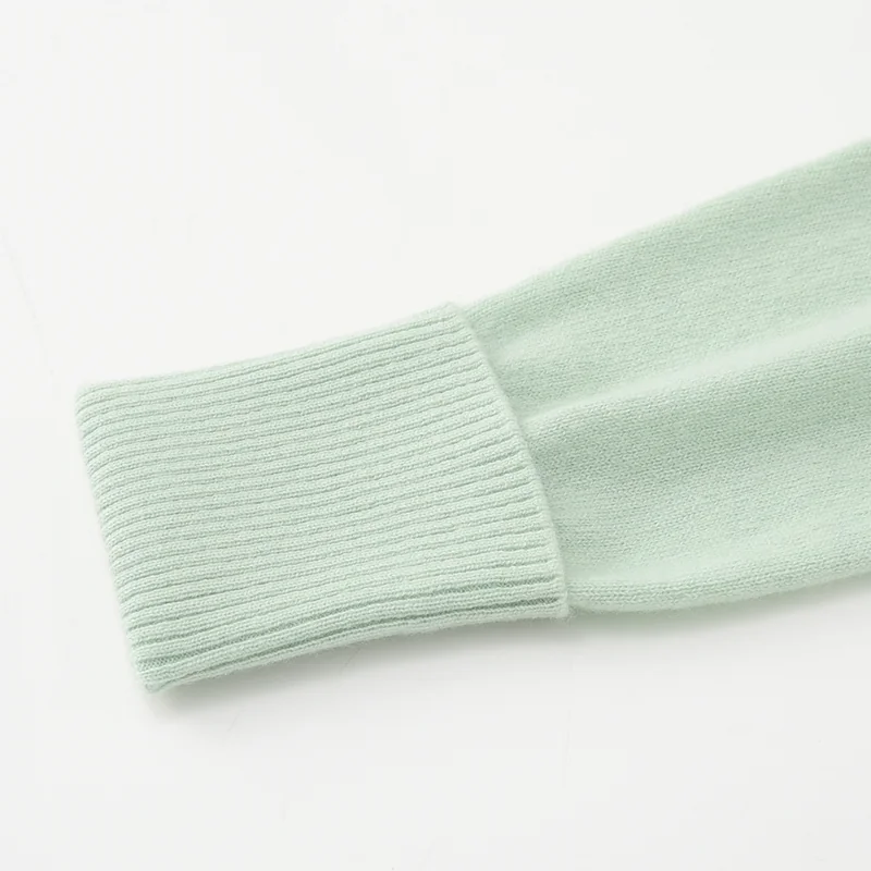 100% Cashmere, Cashmere button-front cardigan — Grey, 14–15.5µm, Cashmere Garment / Women — detail view 6