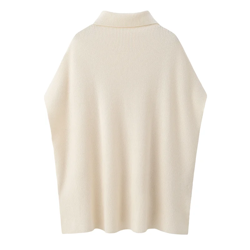 100% Cashmere, Cashmere zip-neck sweater — Grey Half-zip, 14–15.5µm, Cashmere Garment / Women — detail view 2