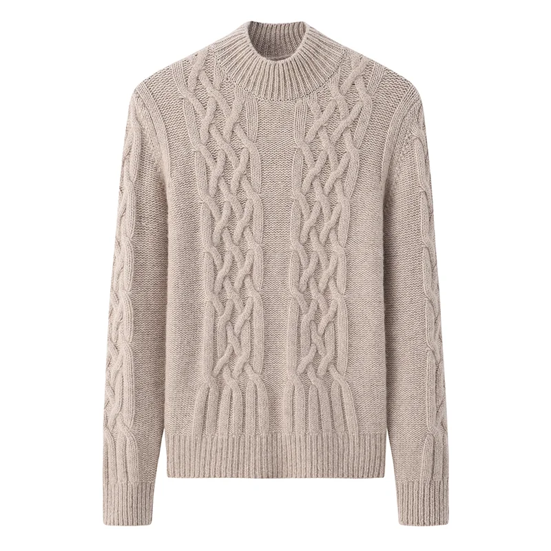 Cashmere crew-neck sweater — Black Cable