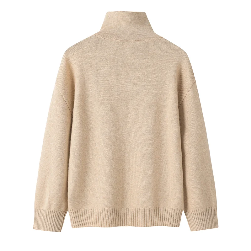 100% Cashmere, Cashmere crew-neck sweater — Pink, 14–15.5µm, Cashmere Garment / Women — detail view 2
