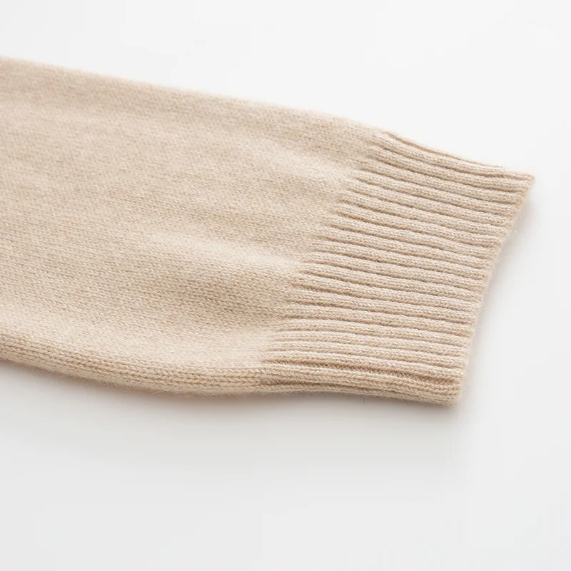 100% Cashmere, Cashmere crew-neck sweater — Pink, 14–15.5µm, Cashmere Garment / Women — detail view 5