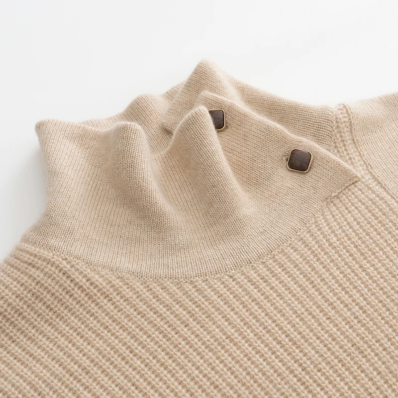 100% Cashmere, Cashmere crew-neck sweater — Pink, 14–15.5µm, Cashmere Garment / Women — detail view 6
