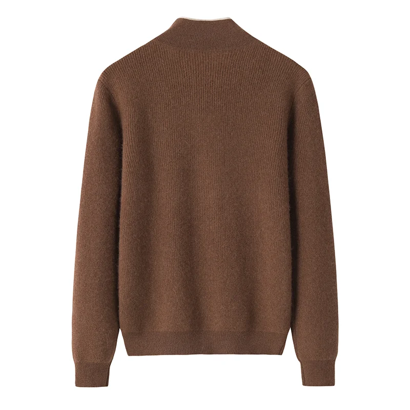 100% Cashmere, Cashmere button-front cardigan — Black, 14–15.5µm, Cashmere Garment / Women — detail view 2