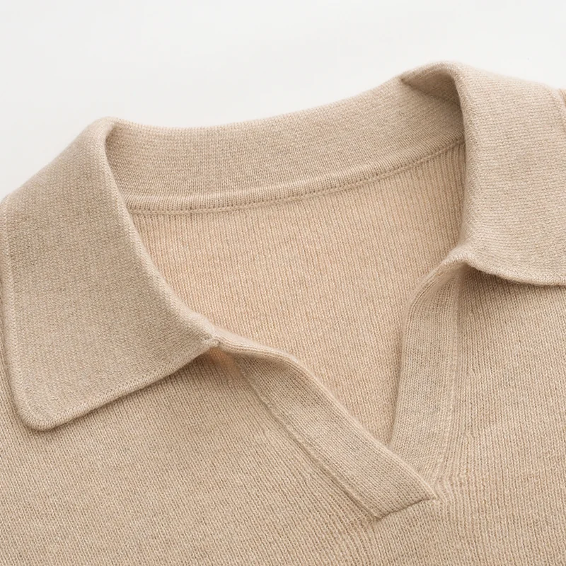100% Cashmere, Cashmere crew-neck sweater — White, 14–15.5µm, Cashmere Garment / Women — detail view 6