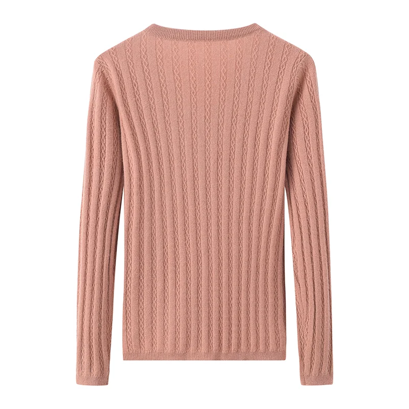 100% Cashmere, Cashmere button-front cardigan — White, 14–15.5µm, Cashmere Garment / Women — detail view 2