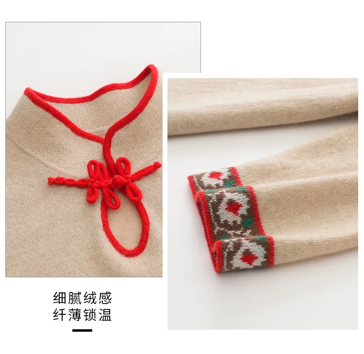 100% Cashmere, Cashmere knit dress — Navy Dress, 14–15.5µm, Cashmere Garment / Women — detail view 6