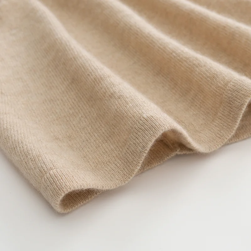 100% Cashmere, Cashmere knit dress — Navy Dress, 14–15.5µm, Cashmere Garment / Women — detail view 26