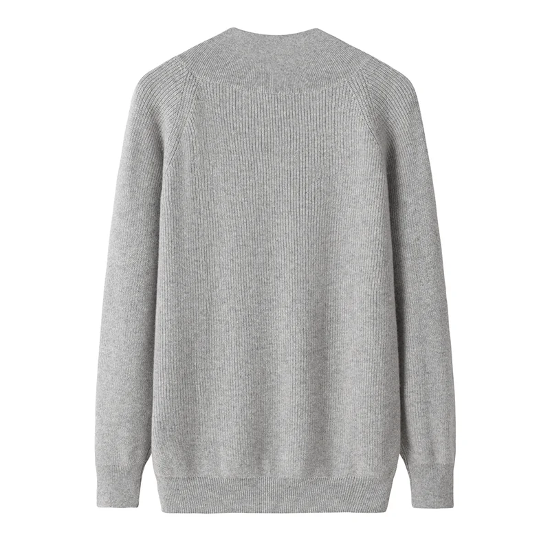 100% Cashmere, Cashmere V-neck sweater — Camel, 14–15.5µm, Cashmere Garment / Women — detail view 2