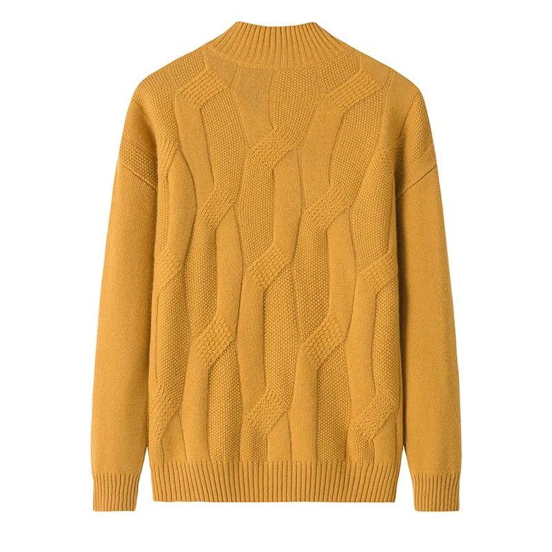 100% Cashmere, Cashmere crew-neck sweater — White, 14–15.5µm, Cashmere Garment / Women — detail view 2
