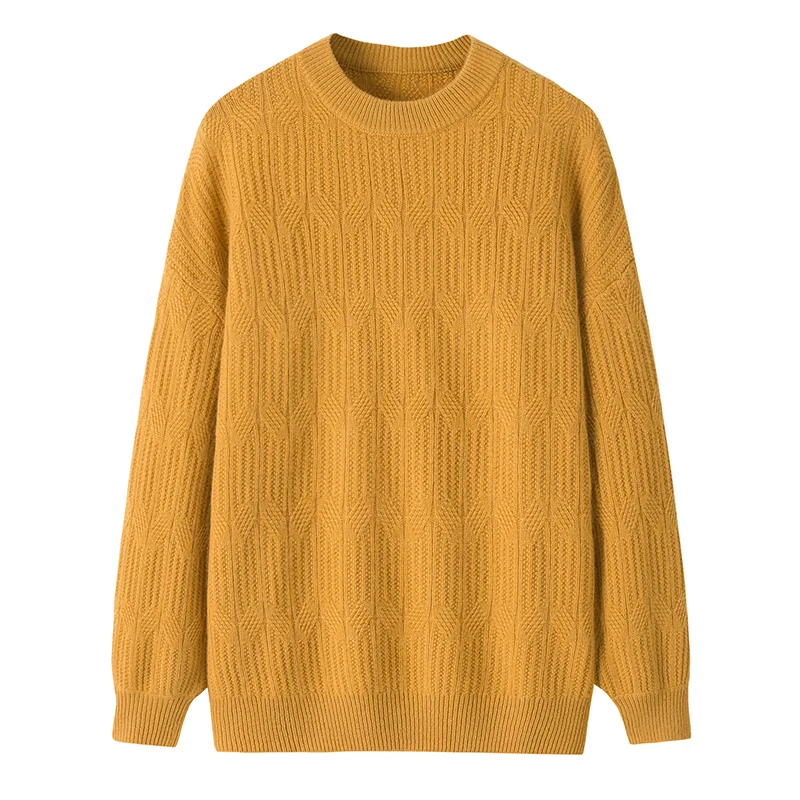 Cashmere crew-neck sweater — Camel