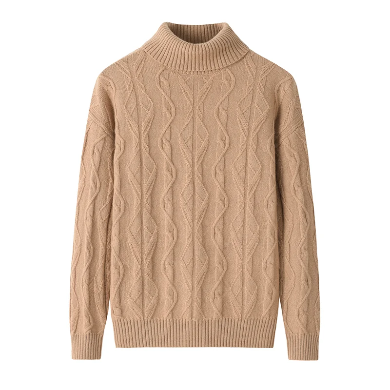 100% Cashmere, Cashmere crew-neck sweater — Grey, 14–15.5µm, Cashmere Garment / Women — detail view 4