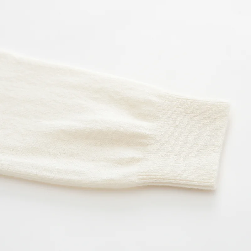 100% Cashmere, Cashmere hooded cardigan — Grey Zip, 14–15.5µm, Cashmere Garment / Women — detail view 6