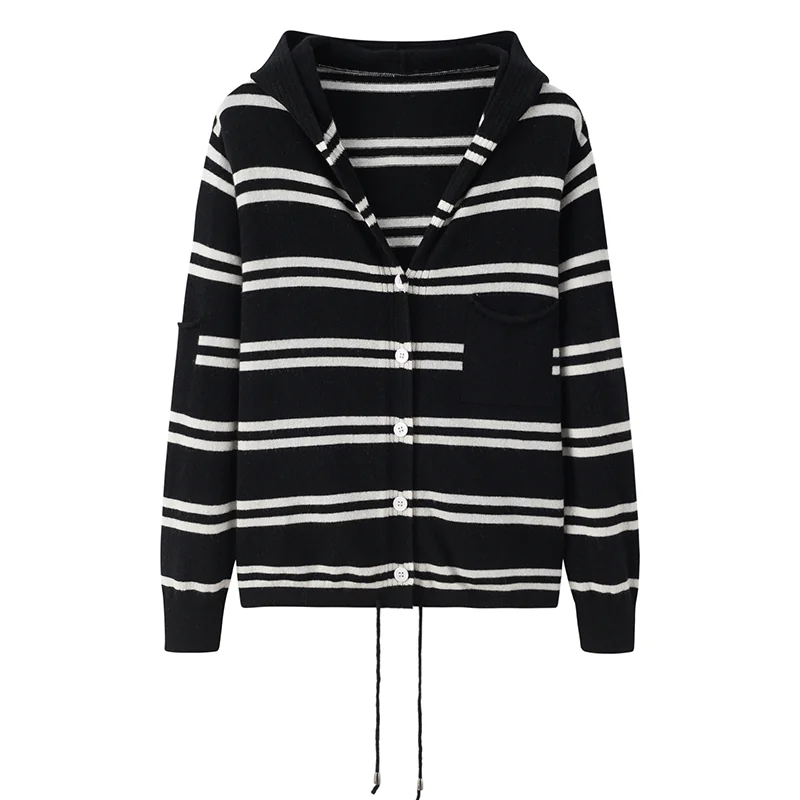Cashmere knit skirt — Striped skirt