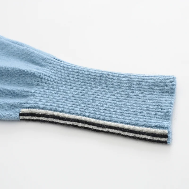 100% Cashmere, Cashmere crew-neck sweater — Pink, 14–15.5µm, Cashmere Garment / Women — detail view 6