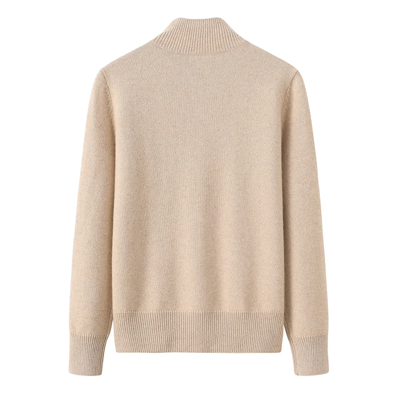 100% Cashmere, Cashmere button-front cardigan — Orange, 14–15.5µm, Cashmere Garment / Women — detail view 2