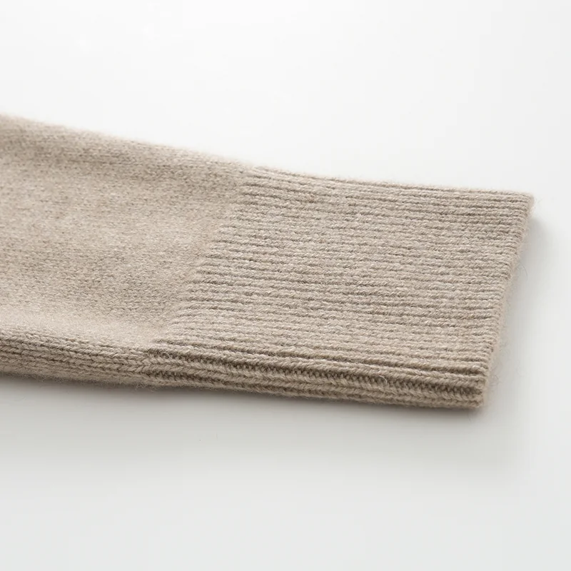100% Cashmere, Cashmere crew-neck sweater — Orange, 14–15.5µm, Cashmere Garment / Women — detail view 7