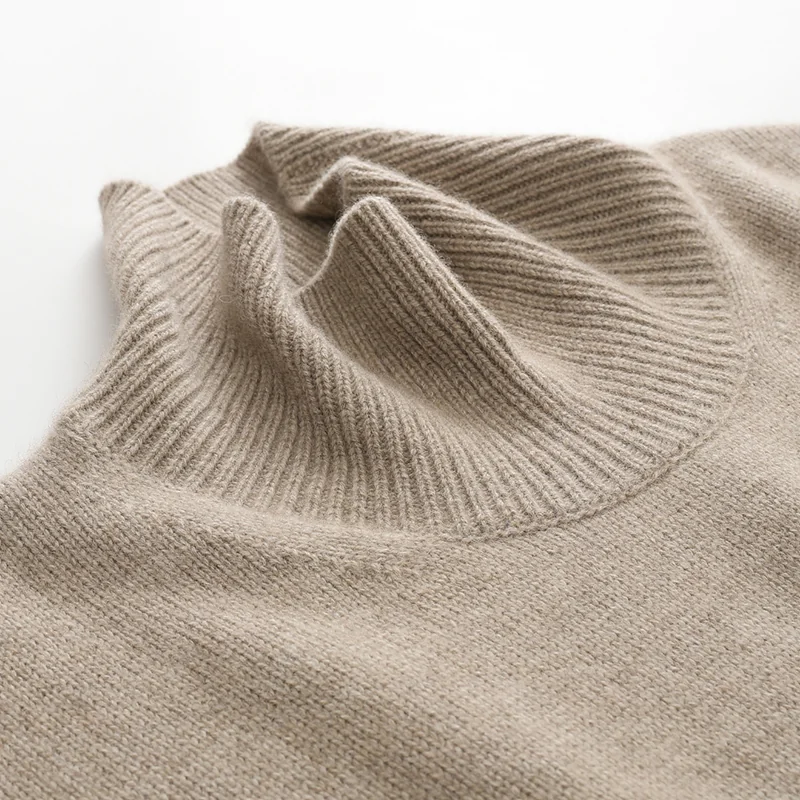100% Cashmere, Cashmere crew-neck sweater — Orange, 14–15.5µm, Cashmere Garment / Women — detail view 8