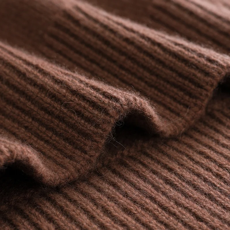 100% Cashmere, Cashmere crew-neck sweater — White, 14–15.5µm, Cashmere Garment / Women — detail view 6