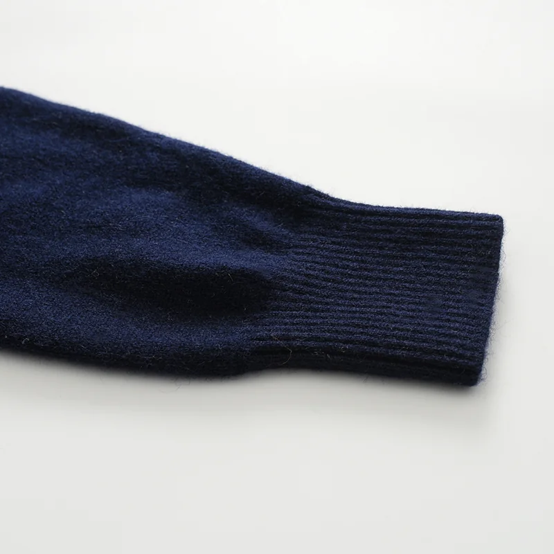 100% Cashmere, Cashmere hooded cardigan — Grey, 14–15.5µm, Cashmere Garment / Men — detail view 5
