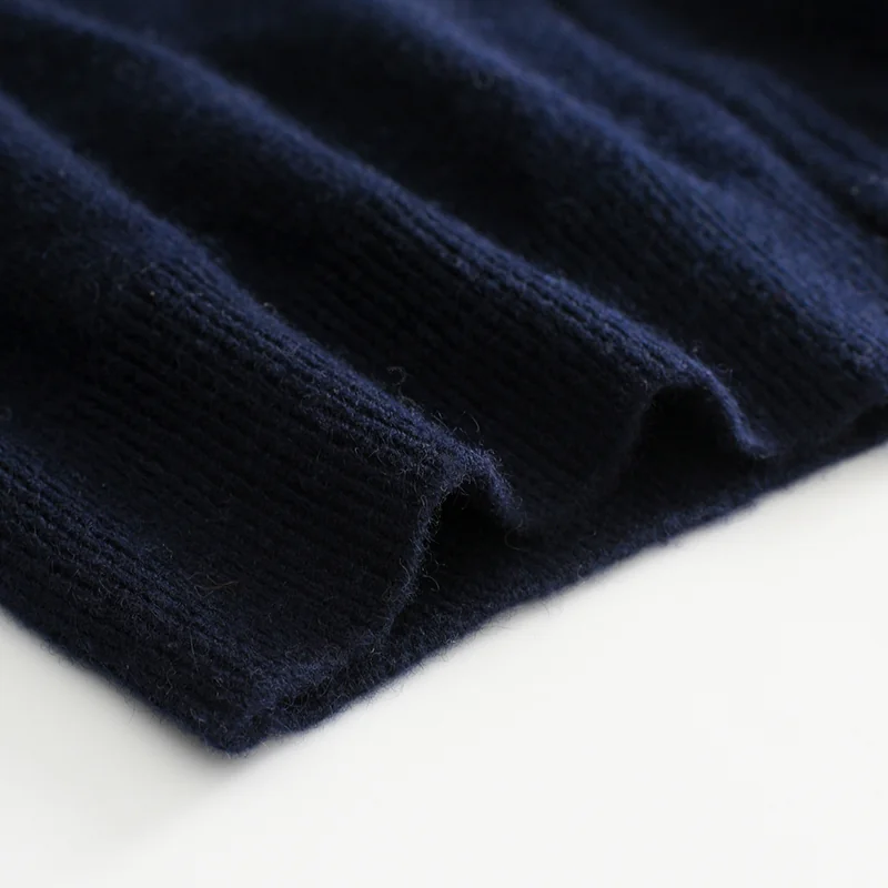 100% Cashmere, Cashmere zip-neck sweater — Camel Half-zip, 14–15.5µm, Cashmere Garment / Men — detail view 5
