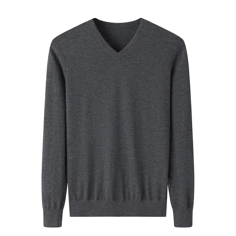 Cashmere V-neck sweater — Red