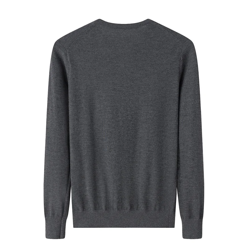 100% Cashmere, Cashmere V-neck sweater — Red, 14–15.5µm, Cashmere Garment / Men — detail view 2