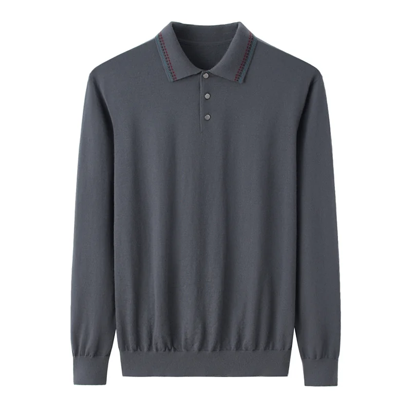 Cashmere crew-neck sweater — Navy
