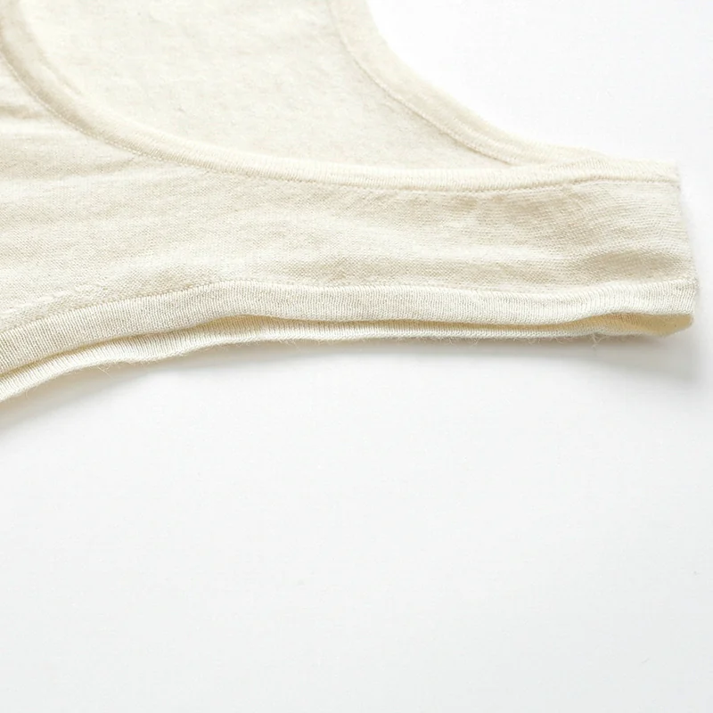 100% Cashmere, Cashmere sleeveless vest — Grey, 14–15.5µm, Cashmere Garment / Men — detail view 6