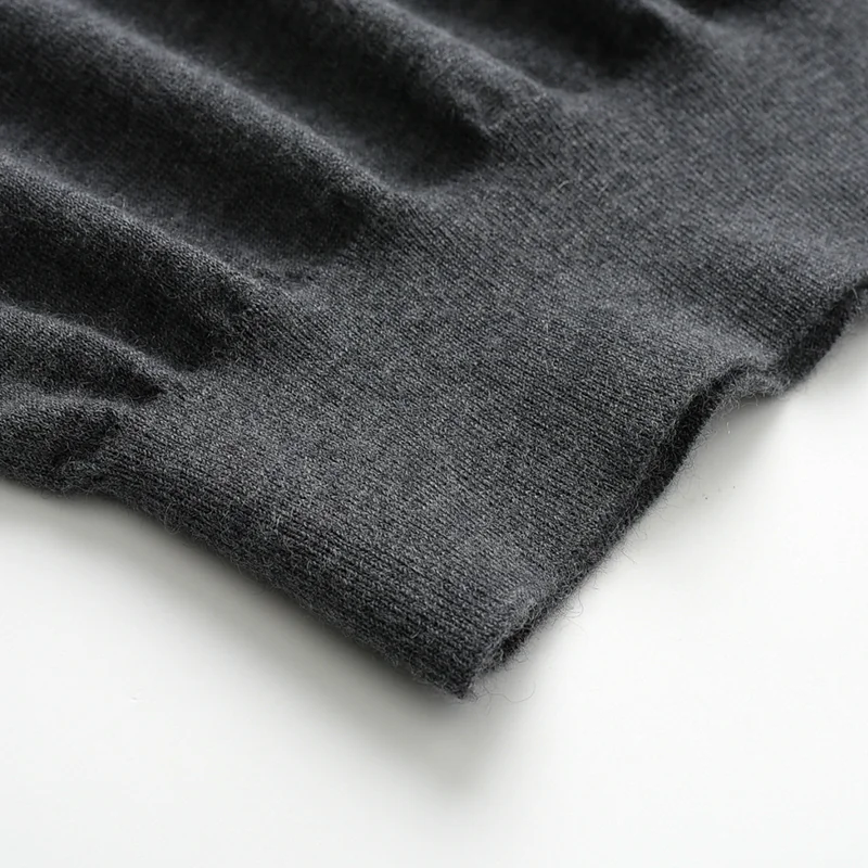 100% Cashmere, Cashmere crew-neck sweater — Red, 14–15.5µm, Cashmere Garment / Men — detail view 6