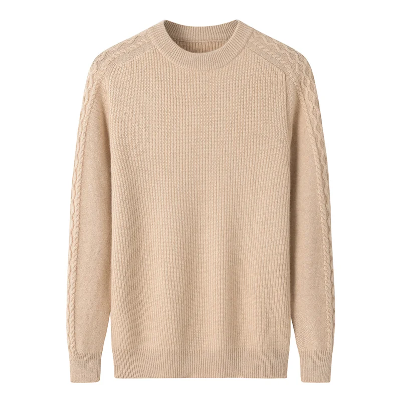 Cashmere crew-neck sweater — Navy