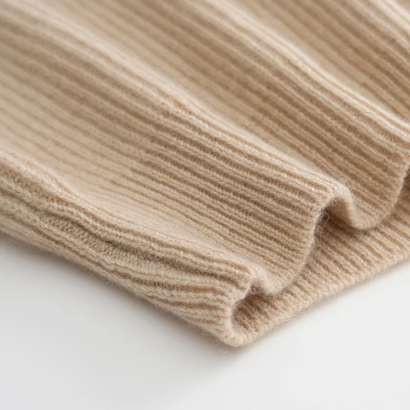 100% Cashmere, Cashmere crew-neck sweater — Navy, 14–15.5µm, Cashmere Garment / Men — detail view 4