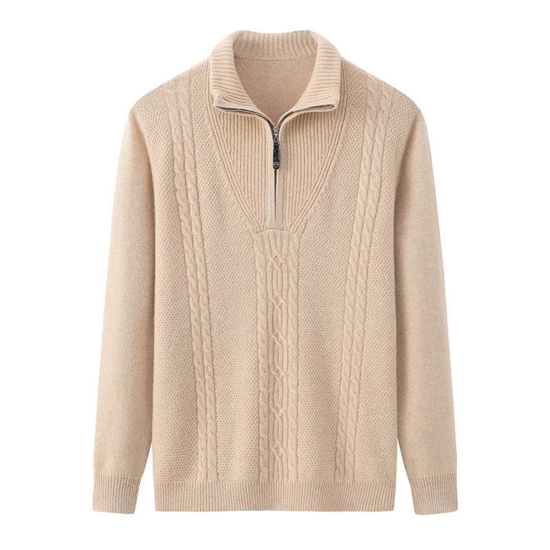 Cashmere crew-neck sweater — Navy