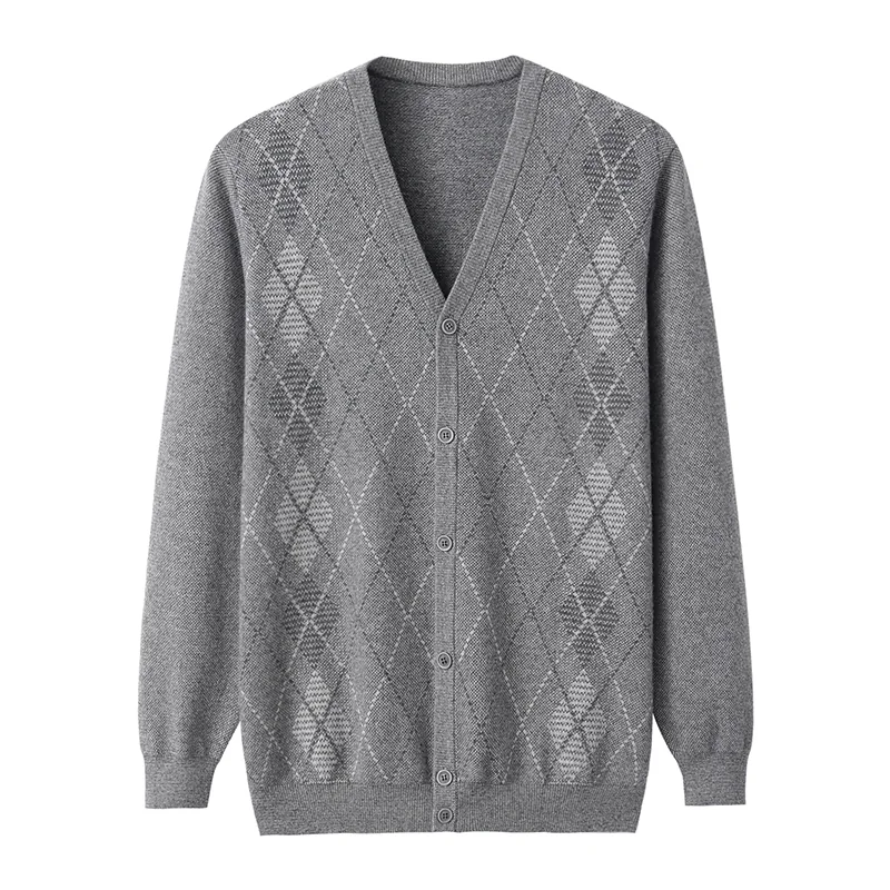 Cashmere V-neck sweater — Red