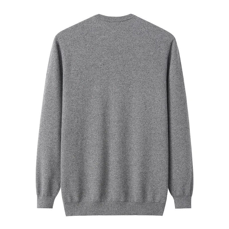100% Cashmere, Cashmere V-neck sweater — Red, 14–15.5µm, Cashmere Garment / Men — detail view 2