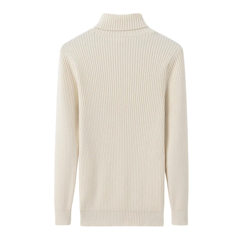 100% Cashmere, Cashmere crew-neck sweater — Grey, 14–15.5µm, Cashmere Garment / Men — detail view 2