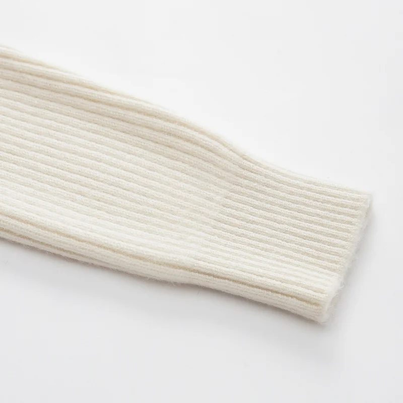 100% Cashmere, Cashmere crew-neck sweater — Grey, 14–15.5µm, Cashmere Garment / Men — detail view 6