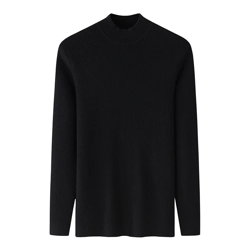 100% Cashmere, Cashmere crew-neck sweater — Grey, 14–15.5µm, Cashmere Garment / Men — detail view 4