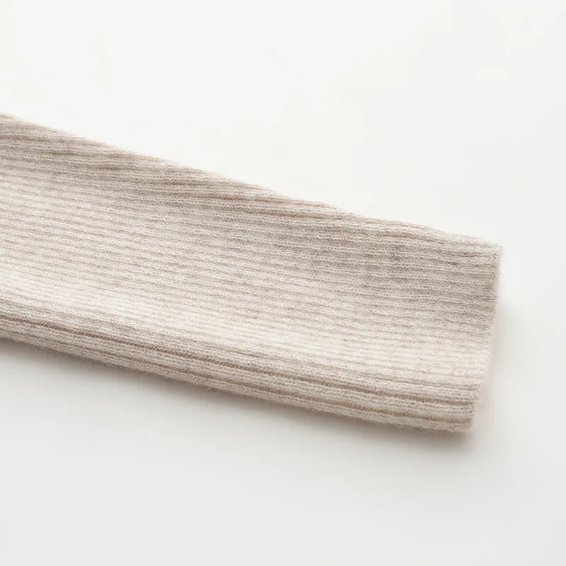 100% Cashmere, Cashmere crew-neck sweater — Grey, 14–15.5µm, Cashmere Garment / Men — detail view 6