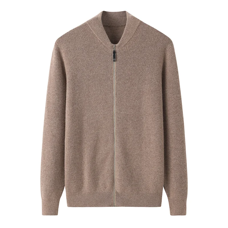 Cashmere button-front cardigan — Grey