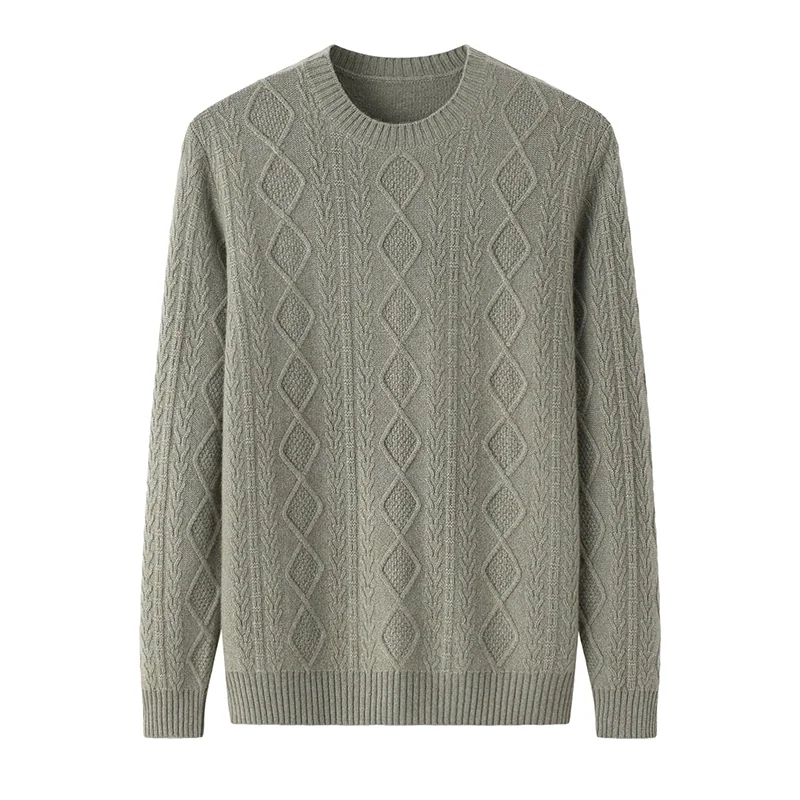 Cashmere crew-neck sweater — Camel