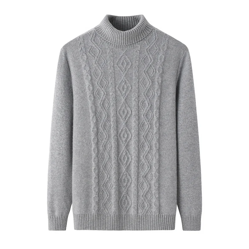 Cashmere crew-neck sweater — Green Cable