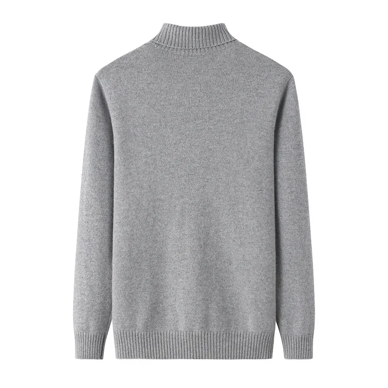 100% Cashmere, Cashmere crew-neck sweater — Green Cable, 14–15.5µm, Cashmere Garment / Men — detail view 2